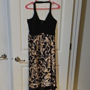 Elegant Black and Gold Women's Dress